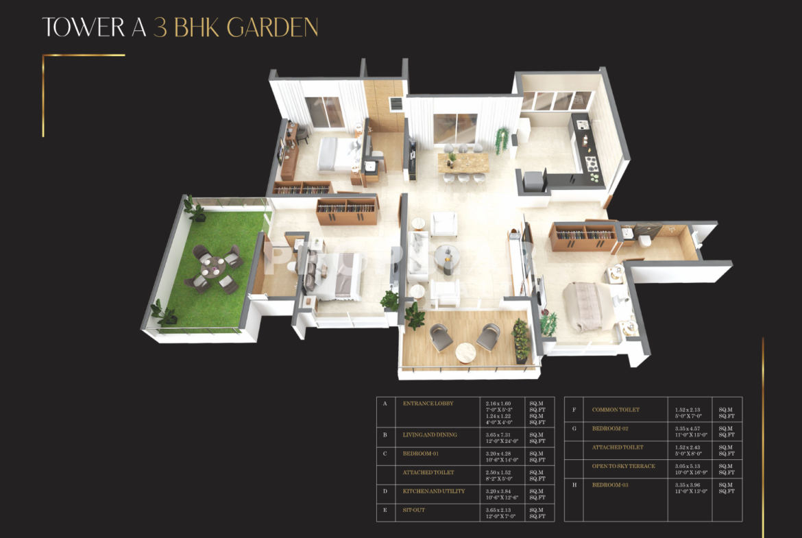 The Ornate baner Floor plan