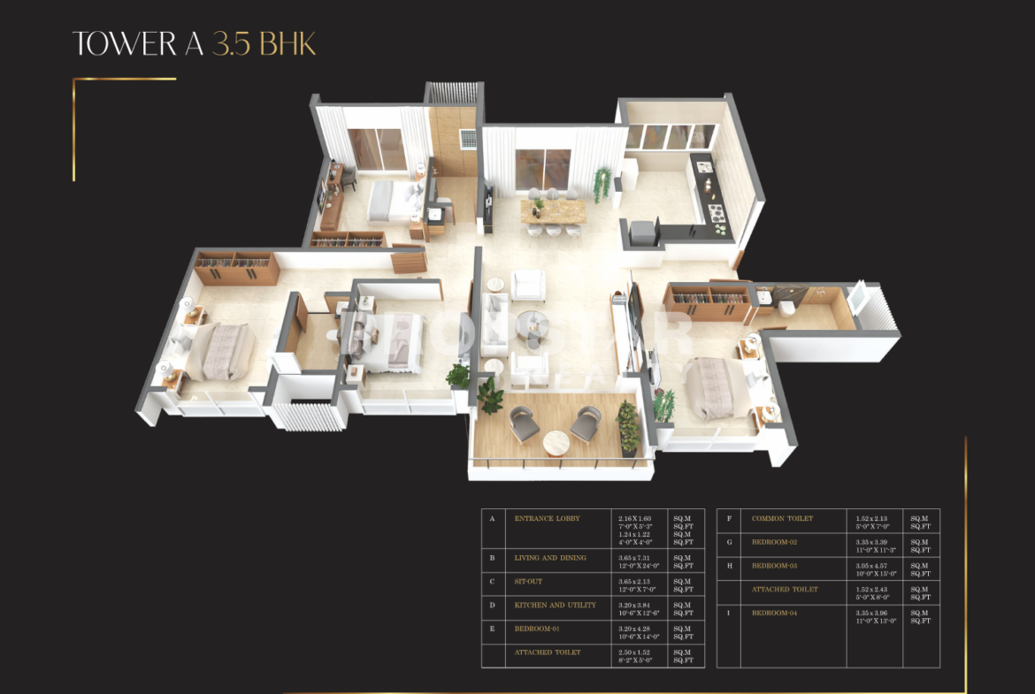 The Ornate baner Floor plan