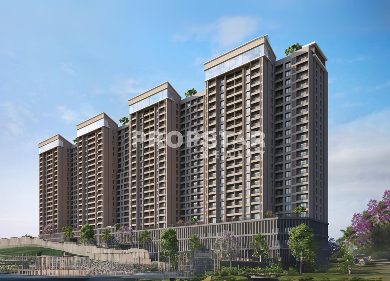 Basil Vrundavan Ambegaon Pune building elevation