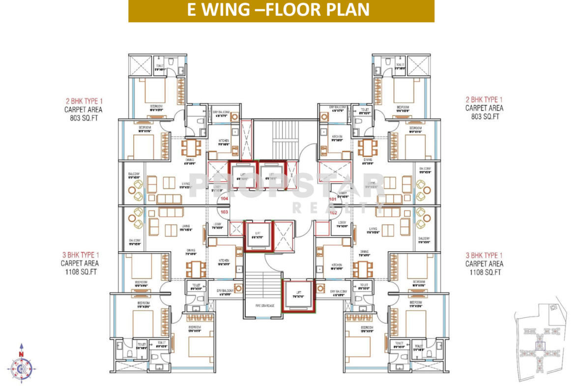 WYCE Exclucity Bavdhan floor plan