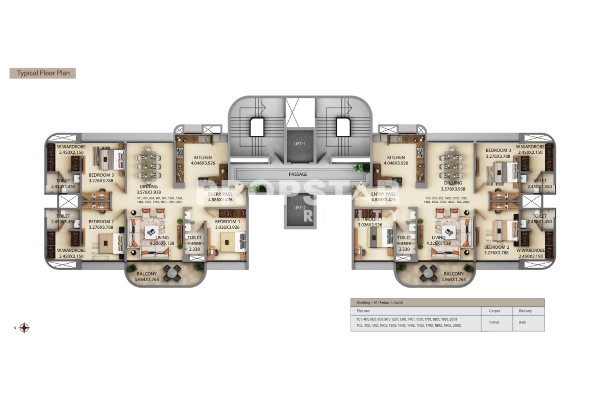 Kumar Siddhachal floor plan