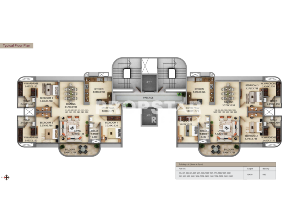 Kumar Siddhachal floor plan