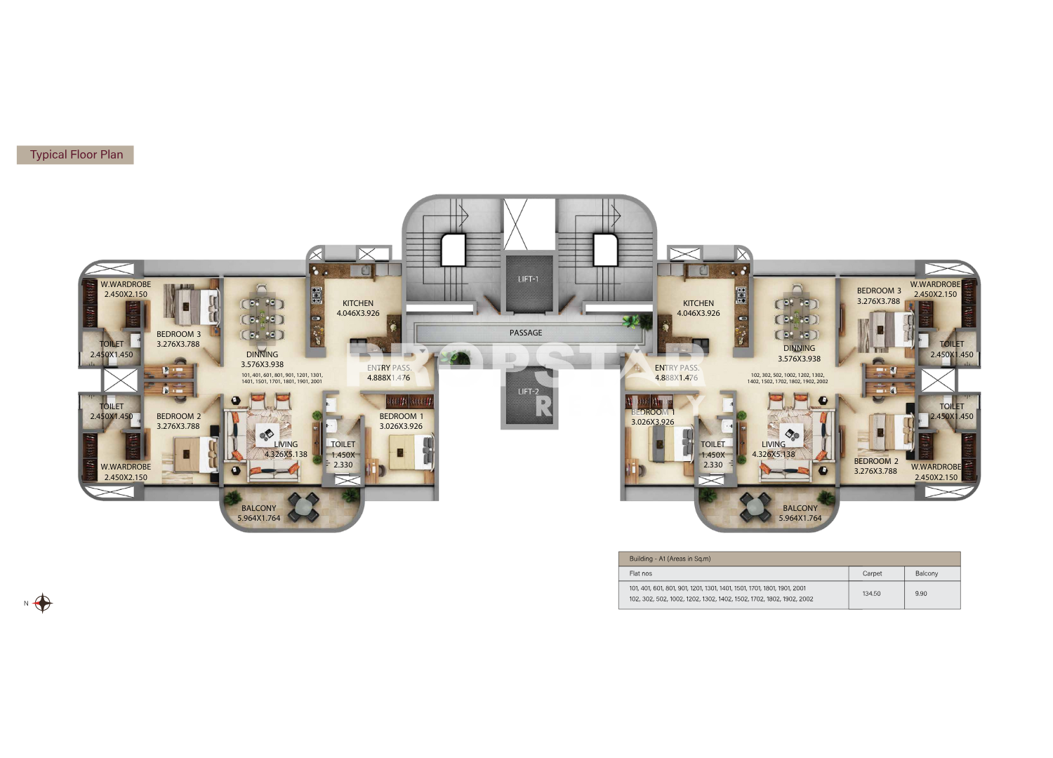 Kumar Siddhachal floor plan