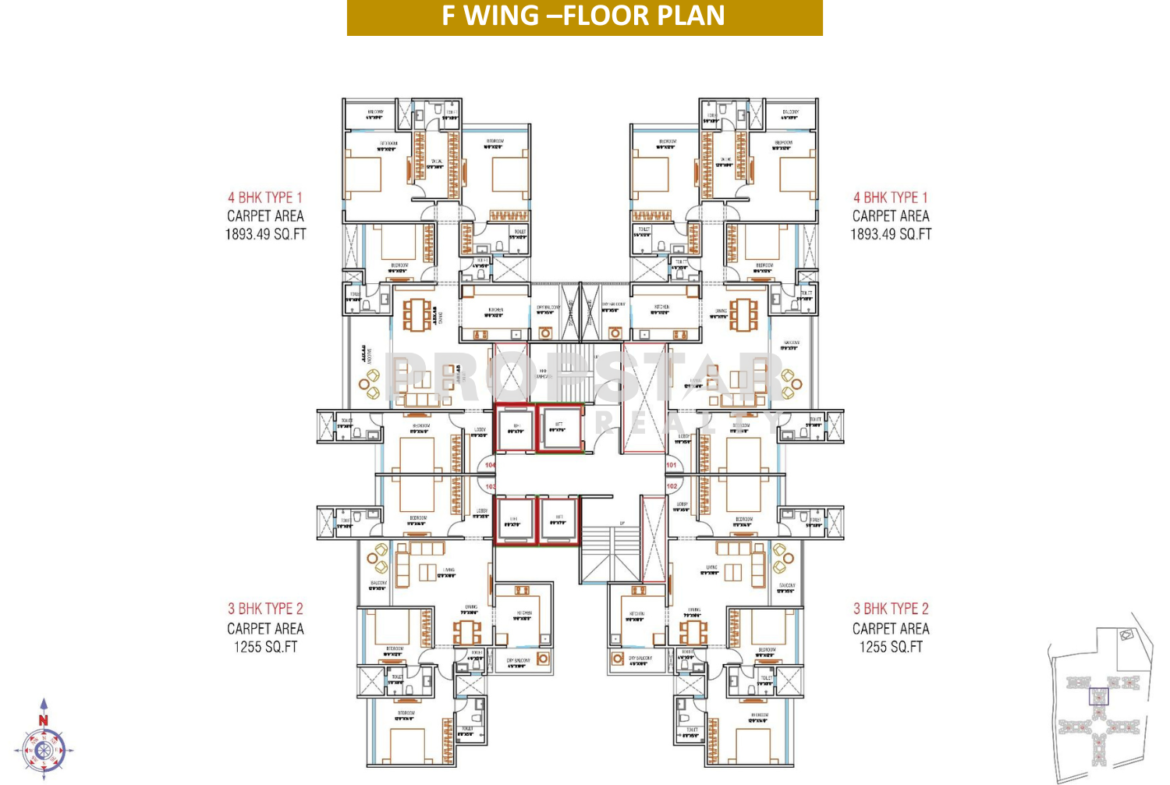 WYCE Exclucity Bavdhan floor plan