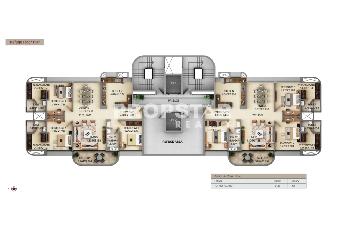 Kumar Siddhachal floor plan