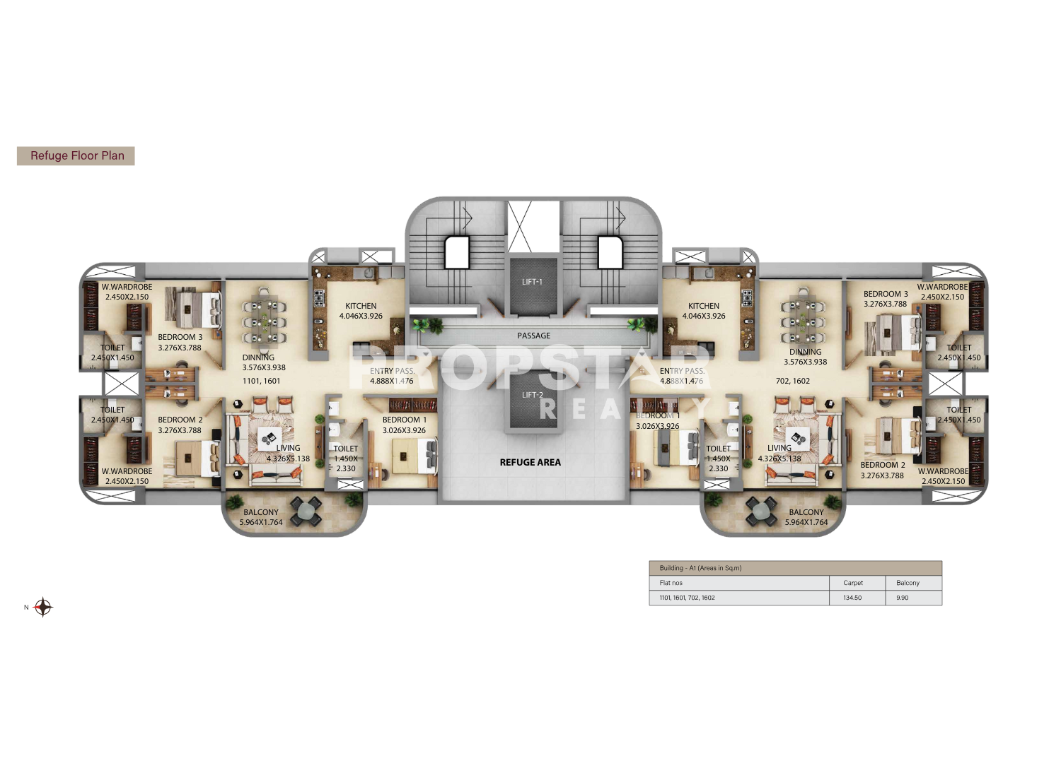 Kumar Siddhachal floor plan