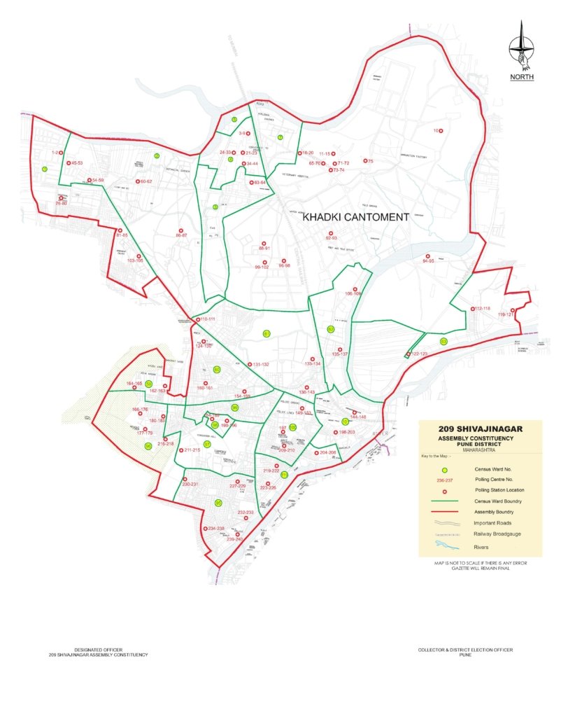 208 khadki cantoment assembly constituency pune map  