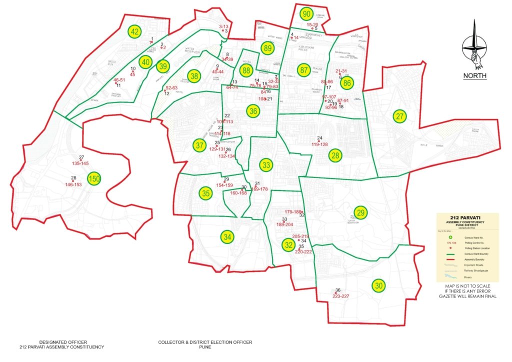 212 parvati assembly constituency pune map  