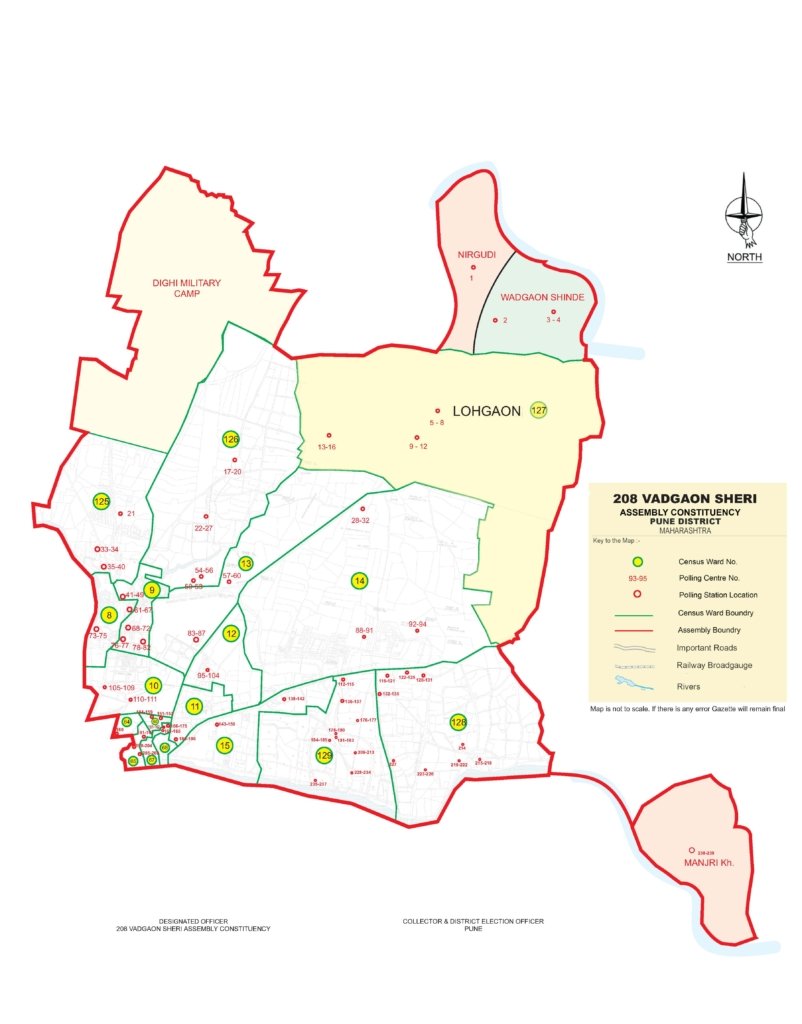 208 Vadgaon Sheri assembly constituency pune map  