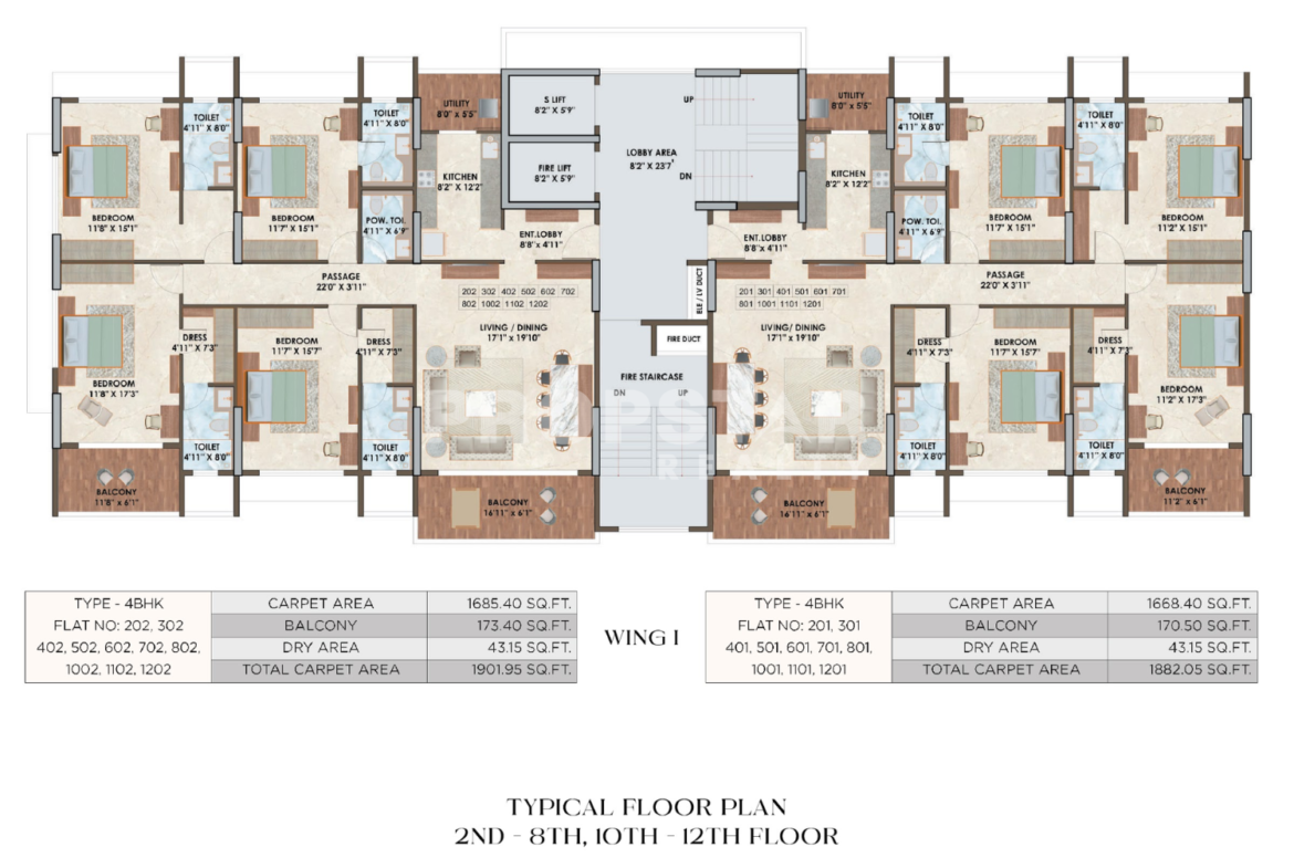 the luxe towers shivaji nagar pune floor plan