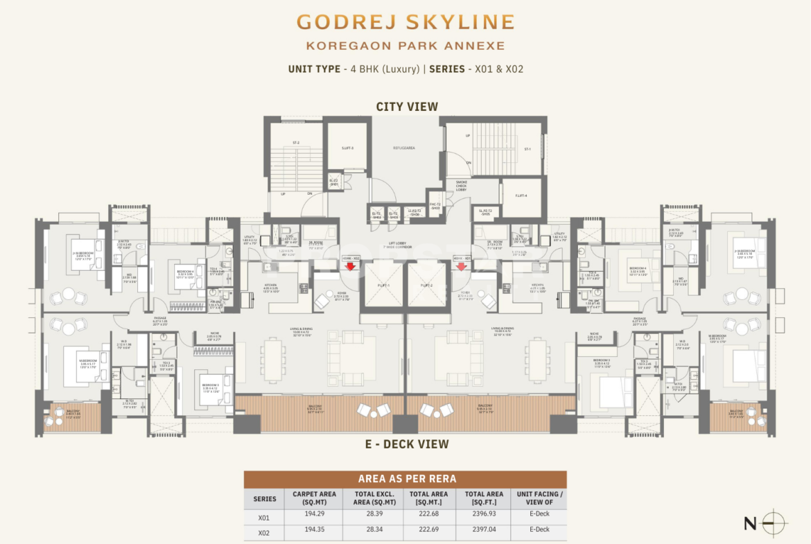 godrej skyline koregaon park floor plan