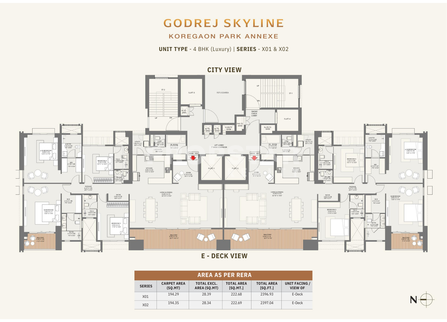 godrej skyline koregaon park floor plan