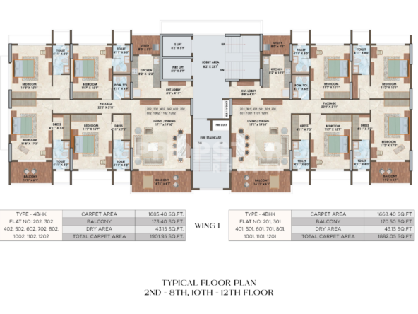 the luxe towers shivaji nagar pune floor plan