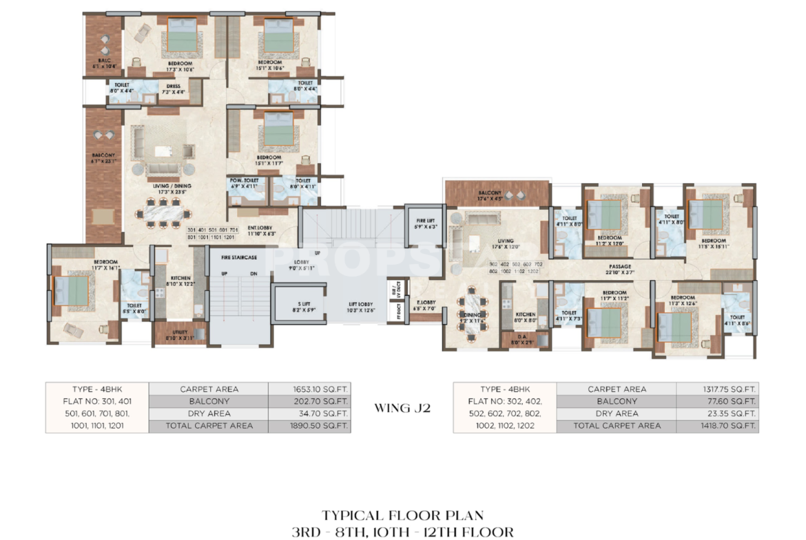 the luxe towers shivaji nagar pune floor plan