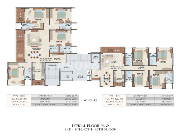 the luxe towers shivaji nagar pune floor plan