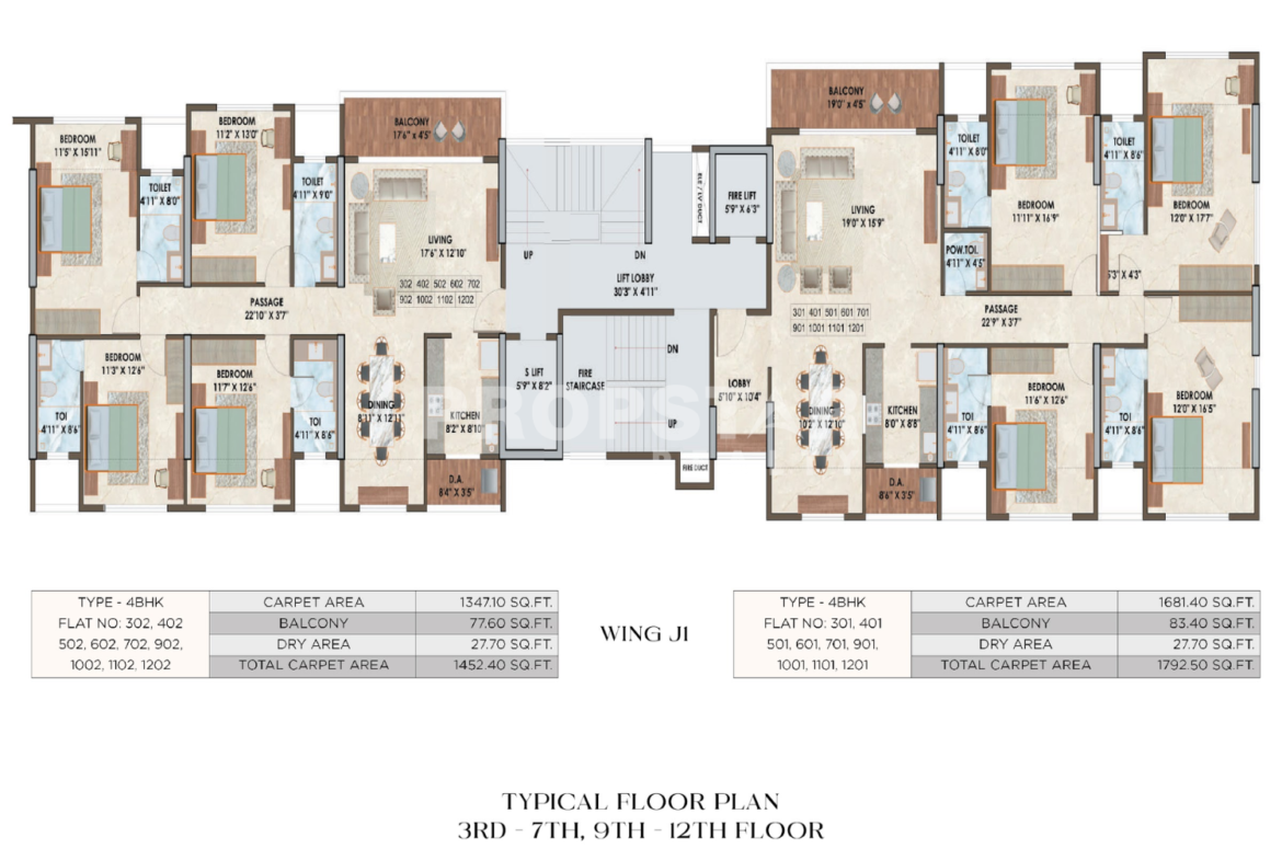 the luxe towers shivaji nagar pune floor plan