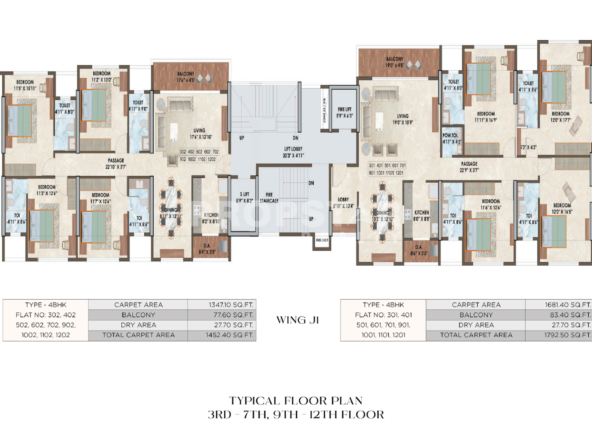 the luxe towers shivaji nagar pune floor plan