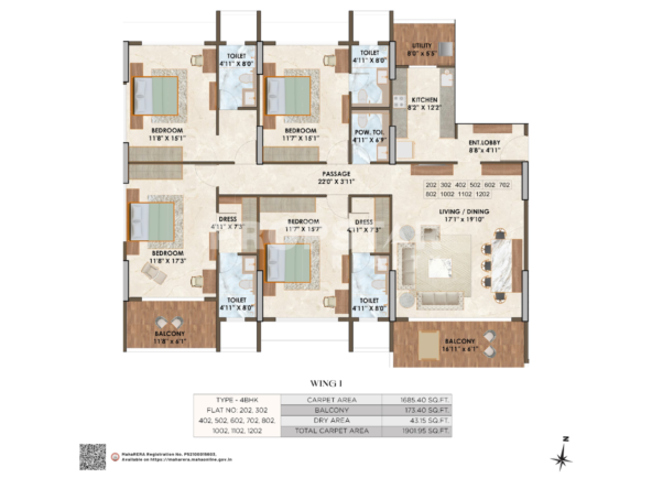 the luxe towers shivaji nagar pune floor plan