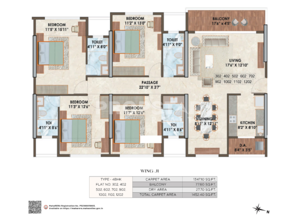 the luxe towers shivaji nagar pune floor plan