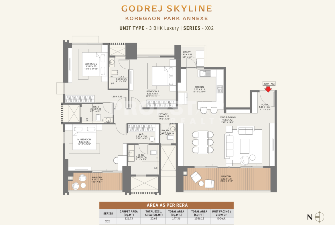 godrej skyline koregaon park unit plan