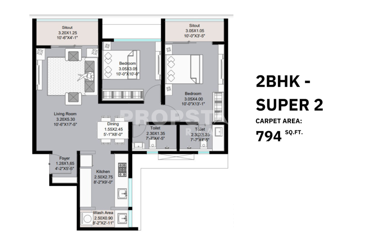 kohinoor woodshire bhugaon unit plan