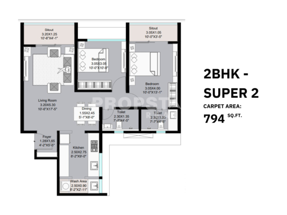 kohinoor woodshire bhugaon unit plan