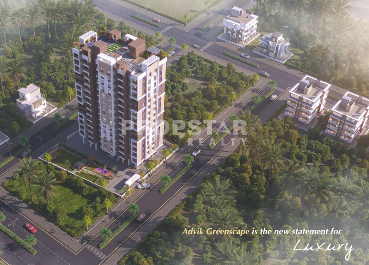 Advik Greenscape Yewalewadi bird eye view