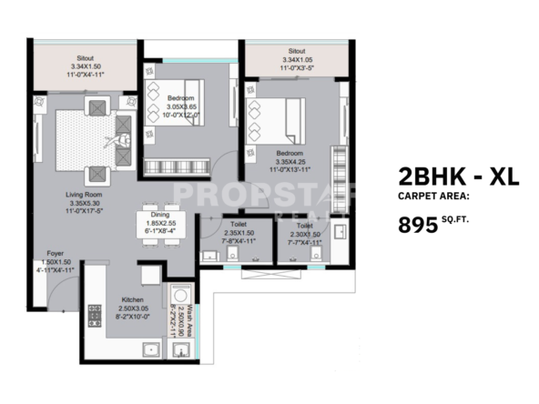 kohinoor woodshire bhugaon unit plan