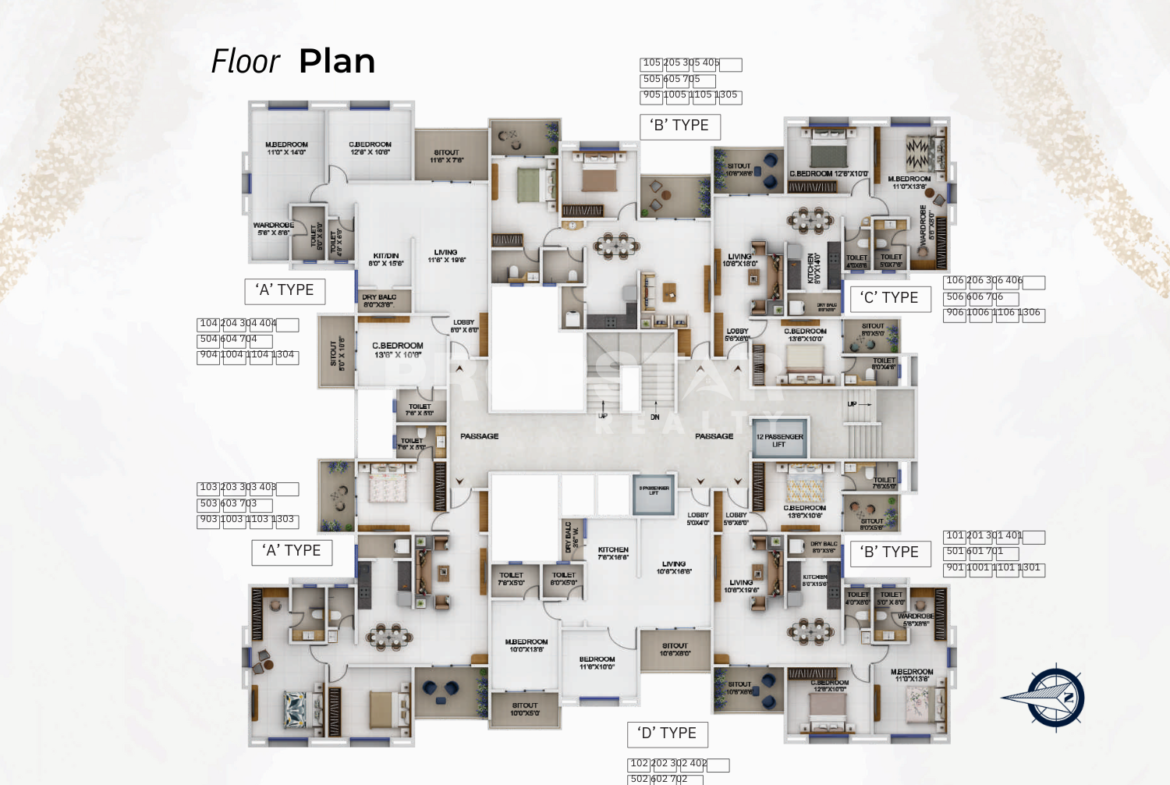 Probha Oasis on Sinhagad Road floor plan