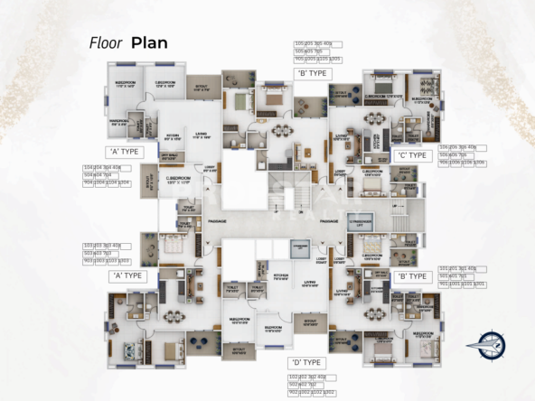 Probha Oasis on Sinhagad Road floor plan