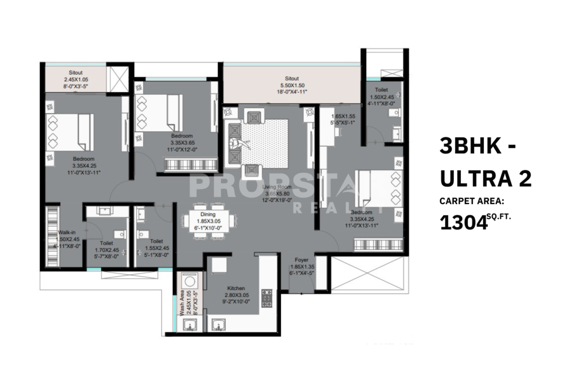 kohinoor woodshire bhugaon unit plan