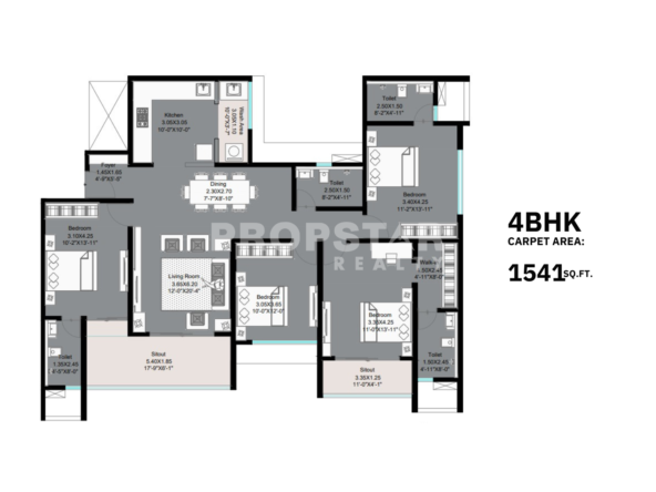 kohinoor woodshire bhugaon unit plan