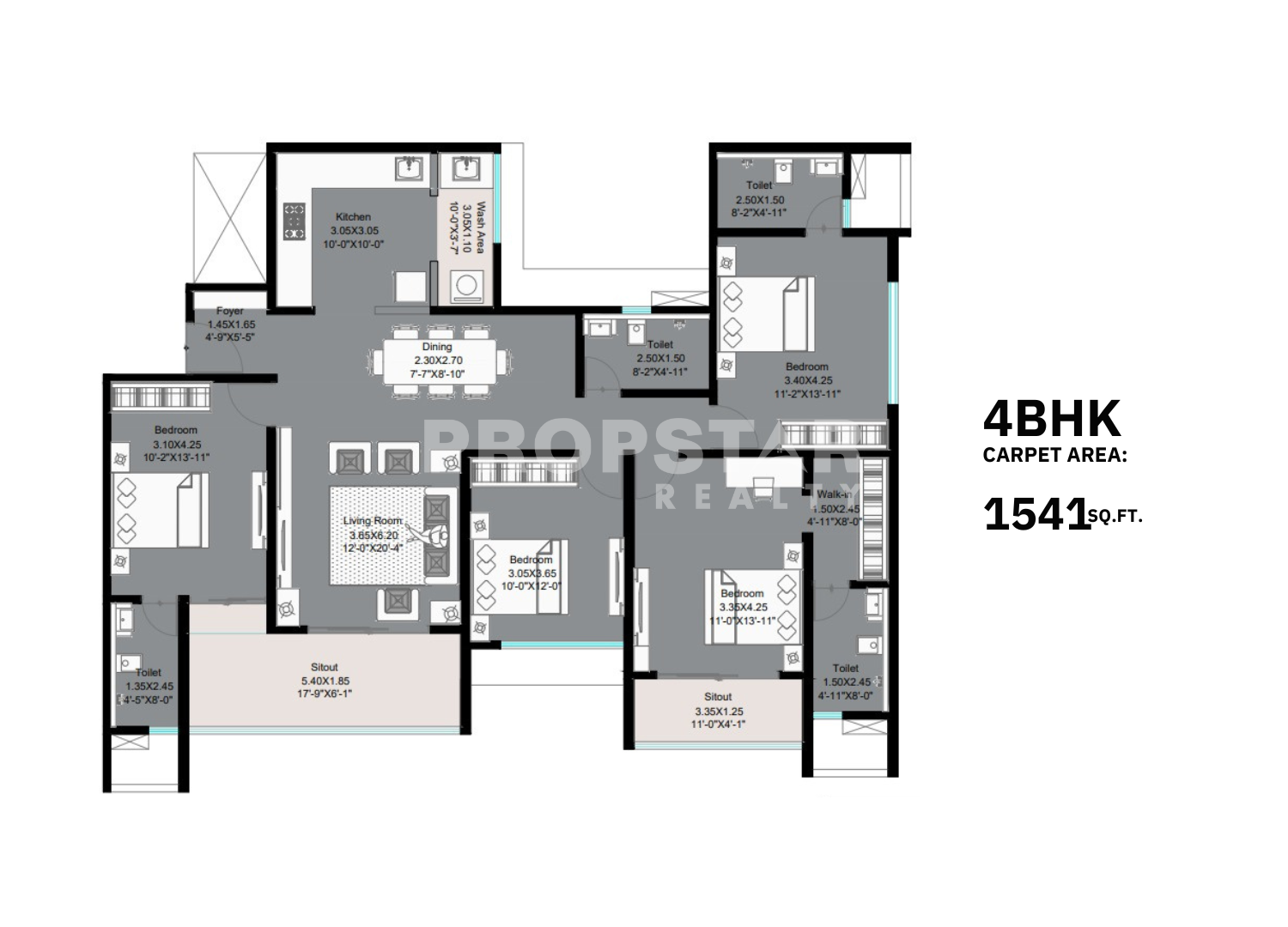 kohinoor woodshire bhugaon unit plan