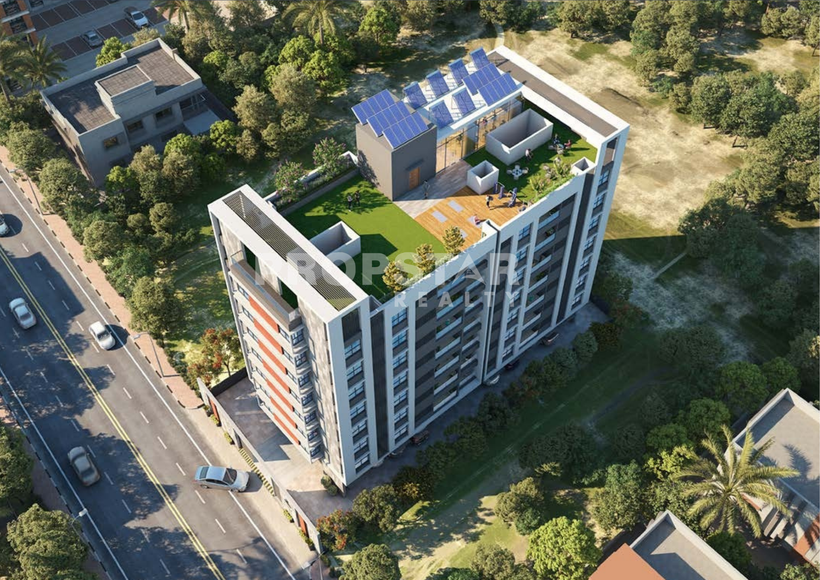 Prime location map of Tej Navya Erandwane project in Erandwane Pune