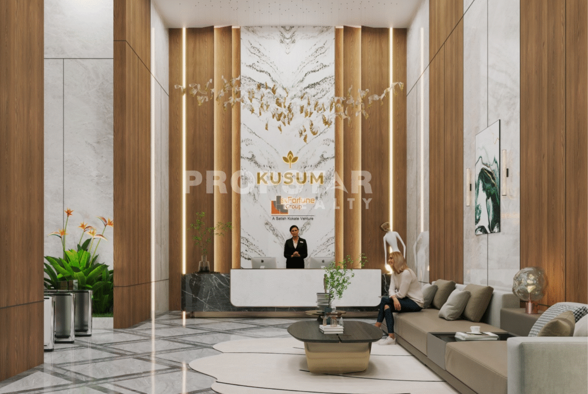 Elegant 6 BHK residence dining and lounge area at Fortune Kusum Pune