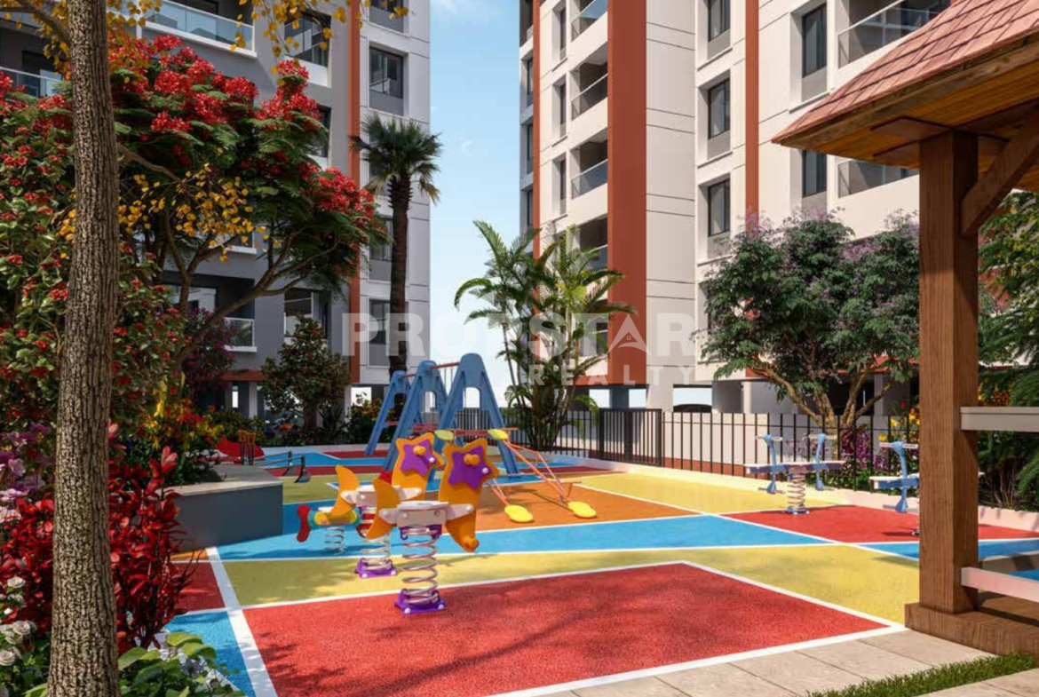 Vismay Ambegaon landscaped garden and gated community