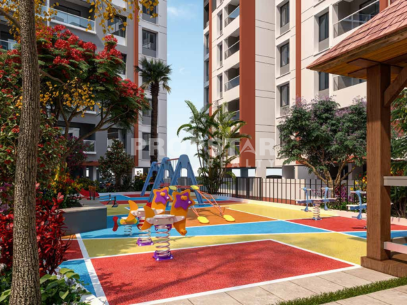 Vismay Ambegaon landscaped garden and gated community