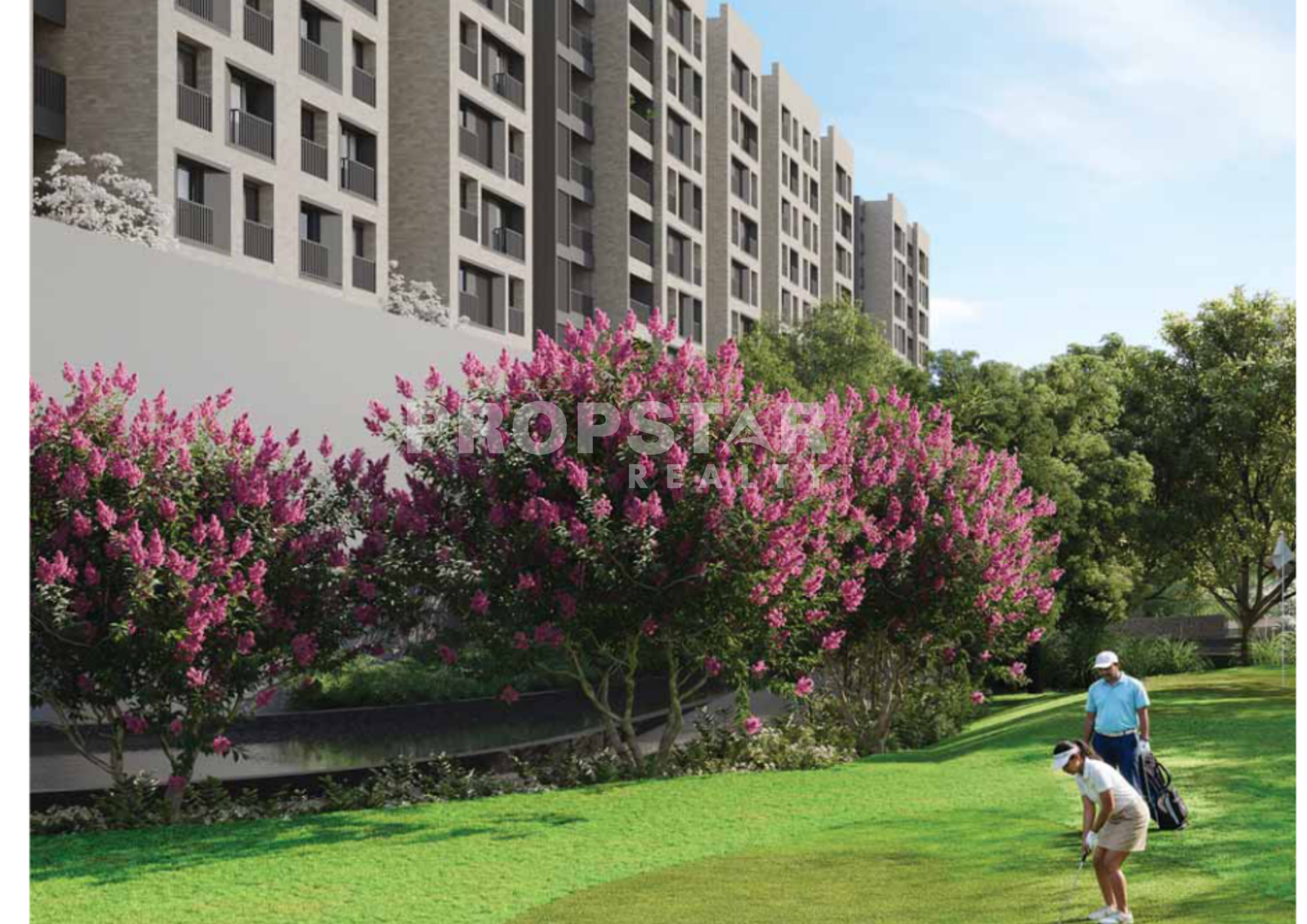 Grand central courtyard at One Park Place Pune